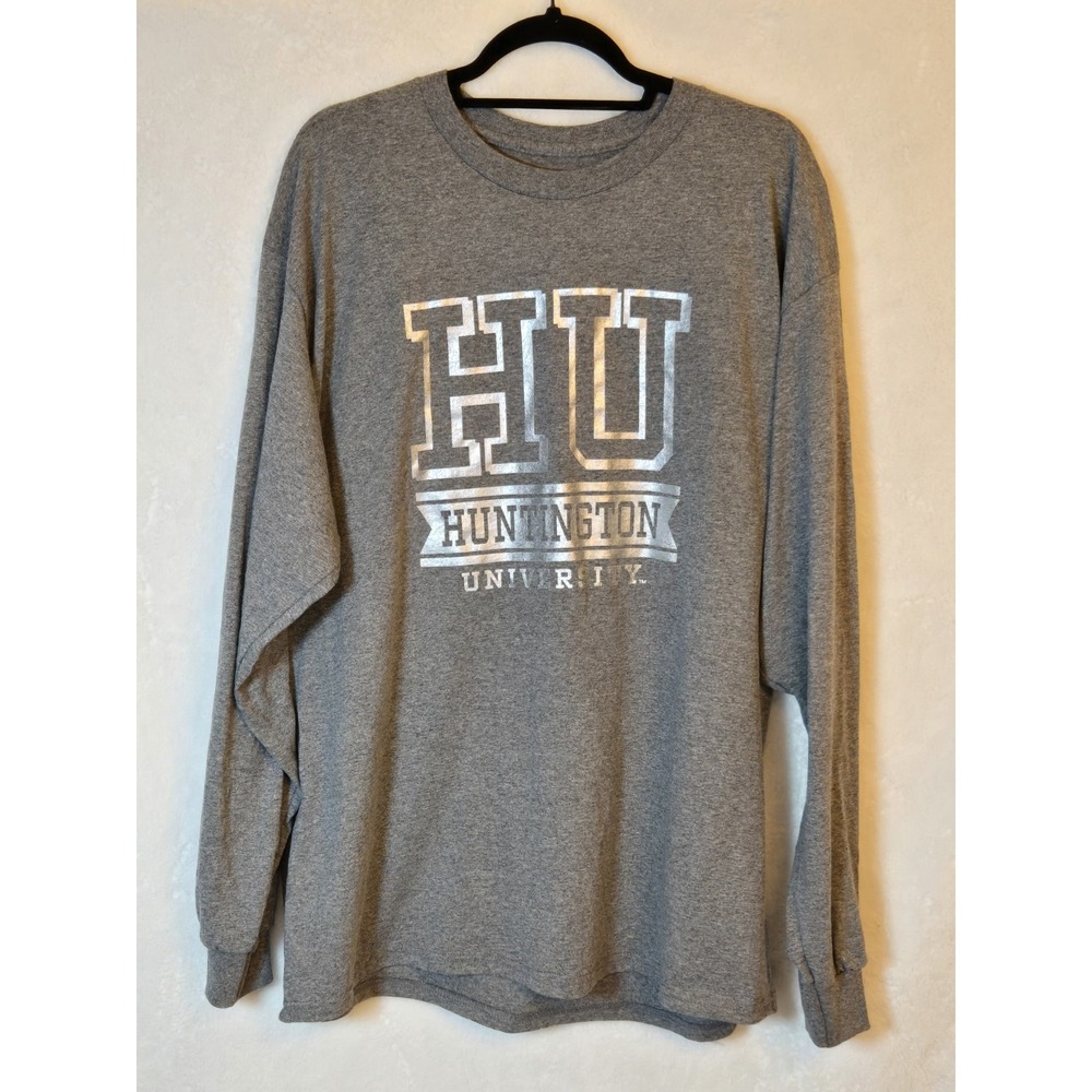Campus United Huntington University Women's XL Gray Shirt With Sparkly Logo